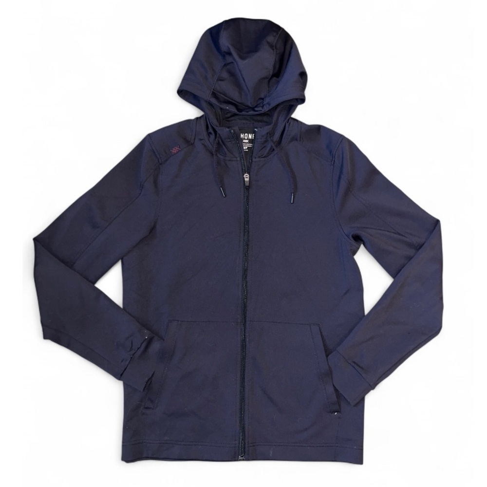 RHÔNE Spar Hoodie Black Full Zip Size Small